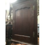 A George III hanging corner cupboard.