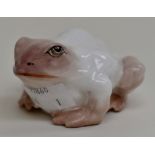 A Royal Worcester netsuke modelled as a Toad, dated circa 1913 (green stamp), approx 8.5cm long