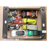 A selection of diecast vehicles including Dinky, Corgi, Polistil (1 box)