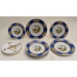 Selection of Wilton Ware plates plus four Mayfair fish design plates (1 box)