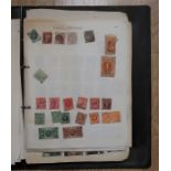 A collection of stamps "The Victory stamp album and a Stanley Gibbons improved postage stamp album