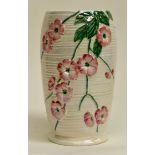 A Maling lustre vase, pattern 83 with apple blossom pattern, 8.25 inches, 21 cms high approx