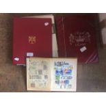 A collection of various stamps, comprising three albums, GB mint and used 1902 - 1990, to include