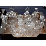 Collection of 20th Century lead cut glass