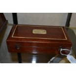 A mahogany cased Sikes Hydrometer