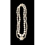 Cultured pearl necklace