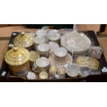 Crown Windsor/Sylvac cottage tea and coffee set with biscuit barrel, butter dish, salt and pepper