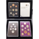 Silver proof set 2008 with proof sets 1970, 1984 in presentation case with certificate.