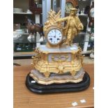 ***AUCTIONEER TO ANNOUNCE CHANGE IN ESTIMATE*** A late 19th Century French gilt metal and onyx