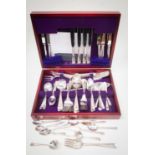 Canteen of silver plated cutlery