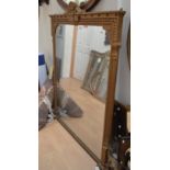 19th Century Regency over mantle mirror 5ft tall, 4ft wide approx
