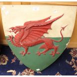 Plaster plaque/Crest of Wales