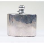 A late Victorian Sterling silver hip flask, Sheffield 1898, makers mark for James Dixon & Sons, of