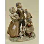 Lladro figure of children singing