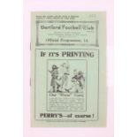 Pre-League: A Dartford v. Aldershot, London Combination Division 2 programme, 28th February 1931,