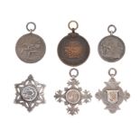 Lucy Morton: A collection of five silver medals, awarded to Lucy Morton to comprise: '1909 Gala