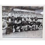 Derby County: A framed and glazed, black and white photograph of the Derby County players