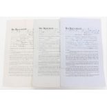 Ray Lambert: A collection of three of Ray Lambert's contracts from his time at Liverpool,