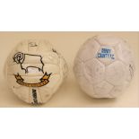 Derby County: A pair of signed Derby County footballs, 1995-96 and 1996-97 seasons. (2)