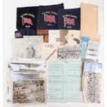 Lucy Morton: A collection of assorted memorabilia relating to the Paris 1924 Olympic Games, to