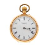 Billy Meredith: An 18ct gold Russells Limited, Liverpool, pocket watch, hallmarked Birmingham