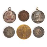 Lucy Morton: A collection of four silver medals, awarded to Lucy Morton to comprise: 'L. Morton