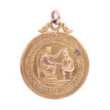 Lucy Morton: A 9ct gold Northern Counties Amateur Swimming Association medal, inscribed to