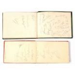 Autographs: A collection of assorted 1930's autographs, cricket interest to include: India,