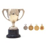 Ray Lambert: A collection of three 9ct gold medals, awarded to Ray Lambert, to comprise: 'West