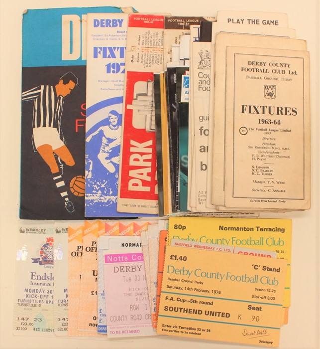 Tickets: A collection of assorted Derby County home tickets: European Cup interest v. Juventus;