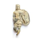 An incomplete cast lead-alloy Neo-Classical statuette or figurine of probable 18th or early 19th