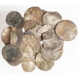 A mixed lot of twenty silver hammered coins from England the the Continent. Present in this lot,