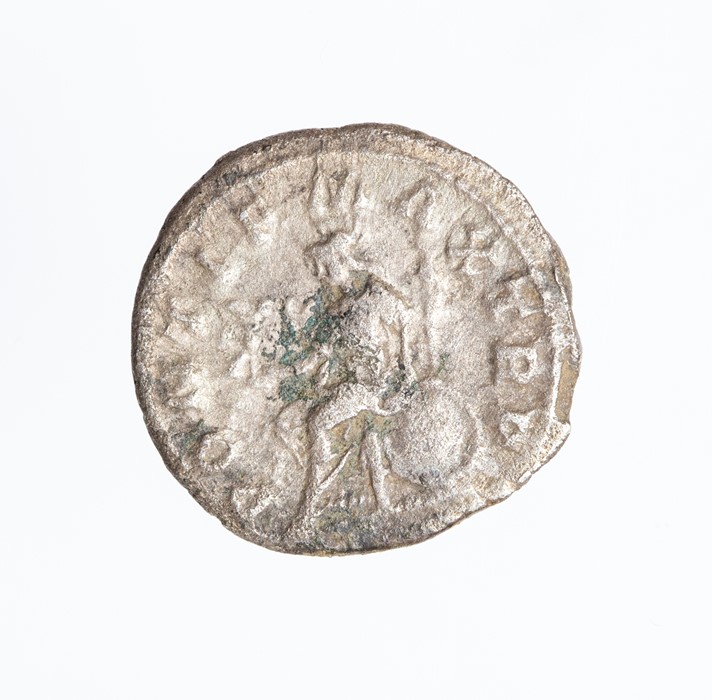 A silver denarius struck for Caracalla (AD 218-222) dating to c. AD 221. Obverse: IMP CAES M AVR - Image 2 of 2