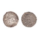 A silver hammered halfgroat of Henry VII (1485-1509) dating c. 1490-1500. Class IIIa, mint of