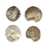 A mixed lot of later Medieval English hammered silver (4). Lot includes a halfpenny of Richard II (