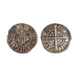 A silver hammered penny of Edward I, dating c. 1280-1282. Class 3g, mint of London. Obverse: +EDW