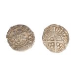 A silver hammered farthing of Edward I or II, c.1300-1310. Probably Withers' type 28, mint of