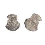 An incomplete silver hammered penny of Stephen (1135-1154) dating c. 1136-1145. 'Watford' type,