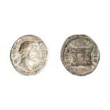 A silver denarius struck for the deified Antoninus Pius (AD 138-161) under Marcus Aurelius, dating