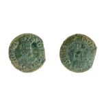 A copper-alloy farthing trade token of an unknown issuer, dating to the 17th century- c. 1648-