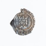 A silver hammered halfpenny of Henry VIII (1509-1547) dating c. 1526-1544. Second coinage, Tower
