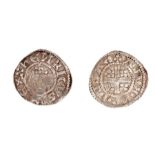 A silver hammered penny struck under either Henry II or John, dating c. 1190-1205. Short cross