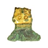 An incomplete cast gilt copper-alloy mount or fitting dating to the Early Anglo-Saxon period, c.