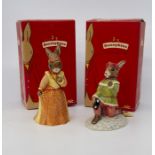 A pair of boxed Bunnykins figures "Romeo & Juliet"