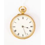 An 18ct gold  John Dyson & Sons Leeds, watchmakers to the Admiralty, 19th Century, cased pocket
