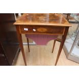 An Edwardian sewing table