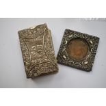 An Edwardian silver backed common prayer book, pocket size, the front cover depicting Reynolds