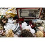 Two boxes of dolls plus a Zoom projector (3)