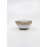 A Spode Slop Bowl Decorated with gilt bands and circles. Circa 1805- 15. Size 15.5cm diameter, 8.5cm