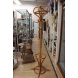 A bent wood hatstand.